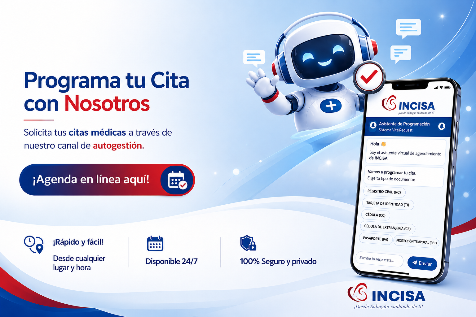 Banner programa tu cita INCISA